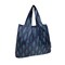 Wrapables Medium Foldable Tote Nylon Reusable Grocery Bag (Set of 2), Blue Echo